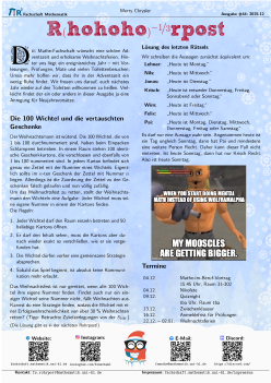 Rohrpost vom Dezember 2025